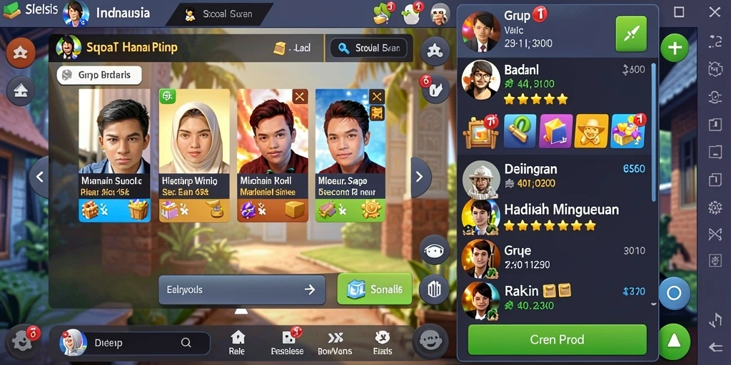 ungutoto - Screenshot kedua, mode multiplayer yang seru.